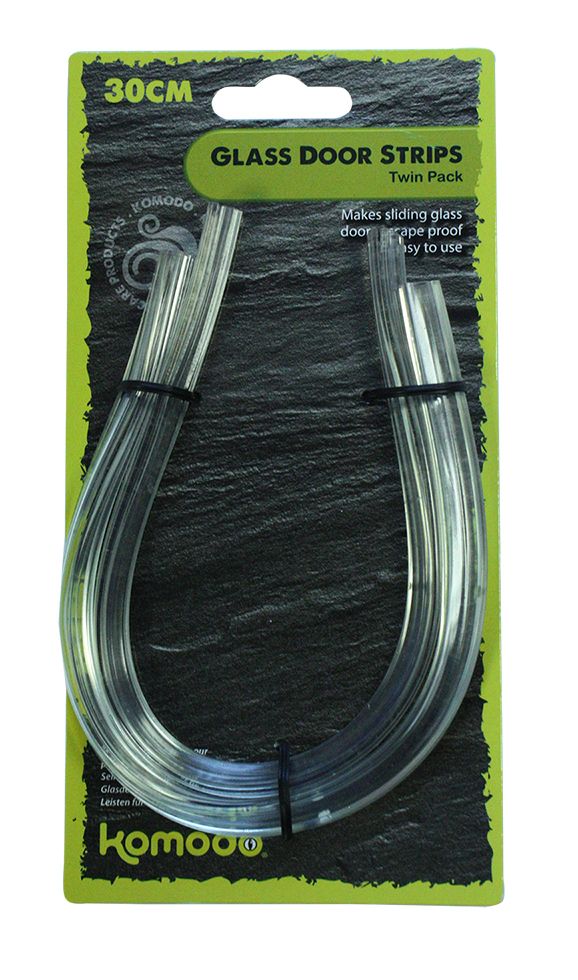 Komodo stiklo durų juostelė 30 cm - dviguba pakuotė