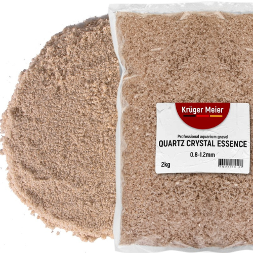 Kruger Meier Quartz Crystal Essence 0.8–1.2 mm – Aquarium sand 2 kg