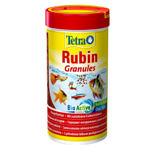 Tetra Rubin Granules 250ml - color-enhancing granulated food for fish