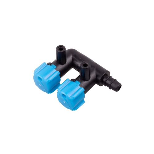 Air divider with valves 2-ways 1 piece