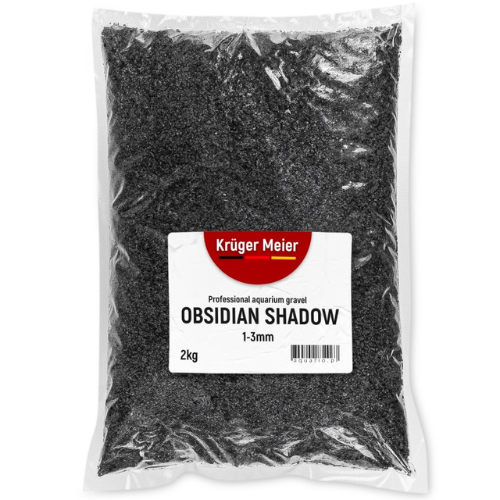 Kruger Meier Obsidian Shadow 1–3 mm – Aquarium gravel 2 kg