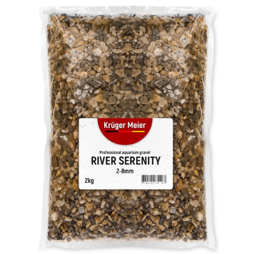 Kruger Meier River Serenity 2–8 mm – Aquarium gravel 2 kg