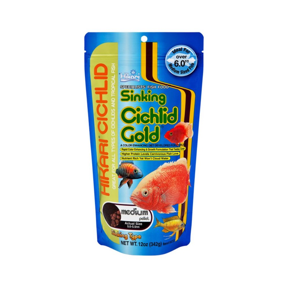 Cichlid Gold Sinking Medium Fish Food 342g