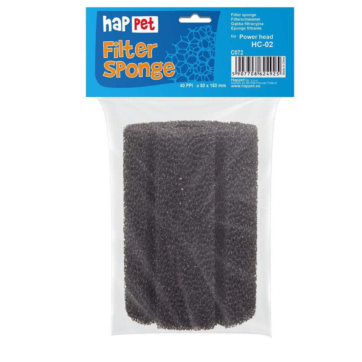Sponge for Power Head 15 cm Happet