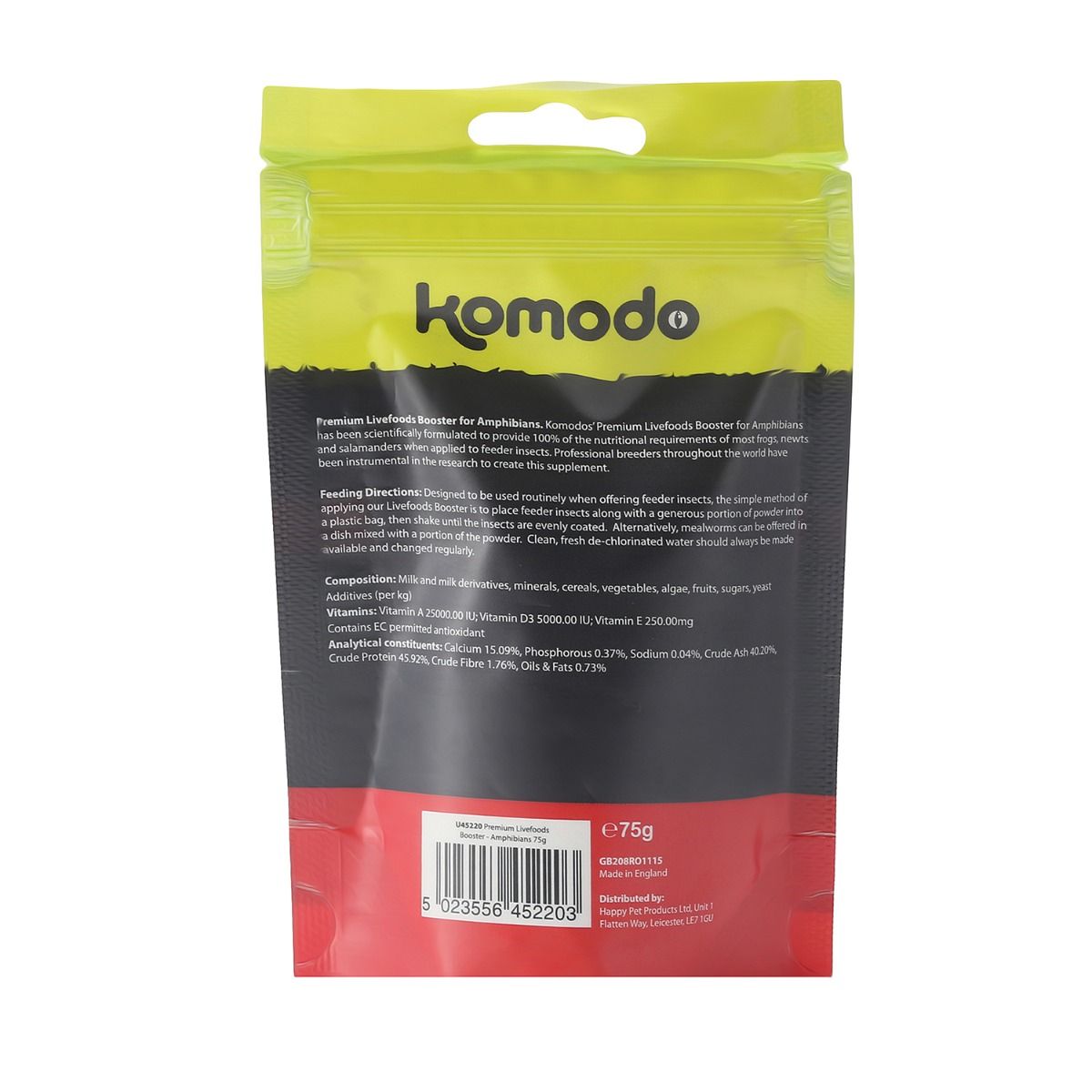 Komodo Premium Amphibian IDP 75g
