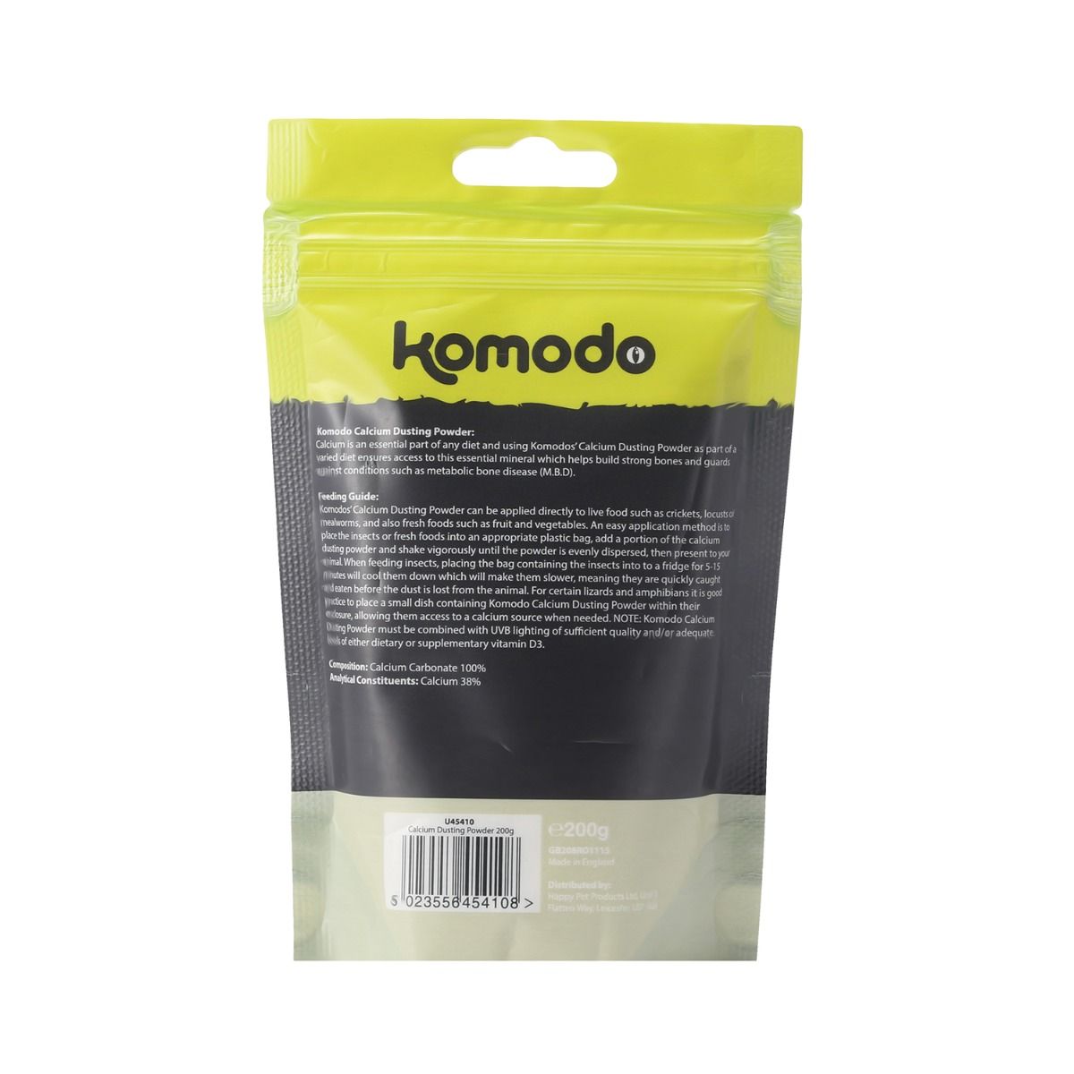 Komodo kalcio dulkių milteliai 200g