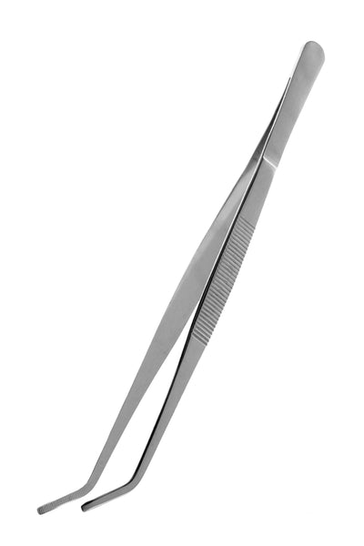 Komodo Angled Stainless Steel Feeding Tongs
