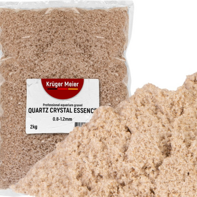 Kruger Meier Quartz Crystal Essence 0.8–1.2 mm – Aquarium sand 2 kg