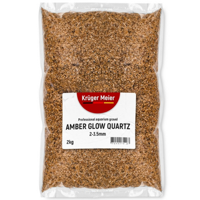 Kruger Meier Amber Glow Quartz 2–3.5 mm – Aquarium gravel 2 kg