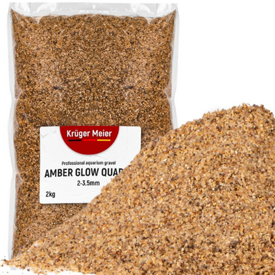Kruger Meier Amber Glow Quartz 2–3.5 mm – Aquarium gravel 2 kg