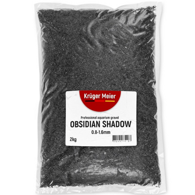 Kruger Meier Obsidian Shadow 0.8–1.6 mm – Aquarium sand 2 kg