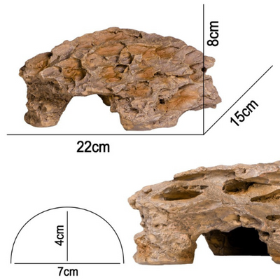 Terrario Dragon Stone M - terrarium hideout 22x15x8cm