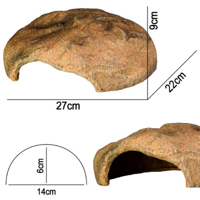 Terrario Gecko Cave L - terrarium hideout 27x22x9 cm