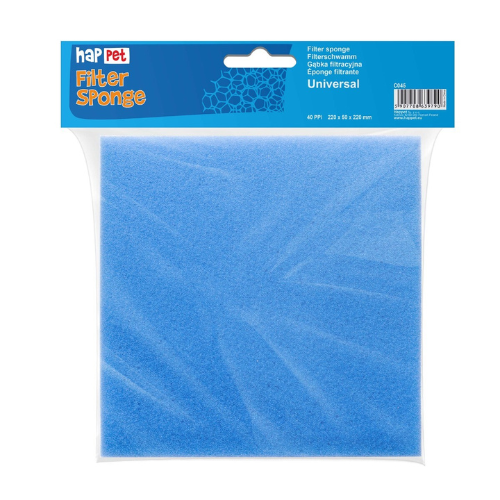 Fine grained filter sponge 40ppi 22x22x5cm Happet
