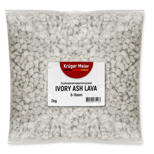 Kruger Meier Ivory Ash Lava 8-16 mm - Aquarium gravel 2kg
