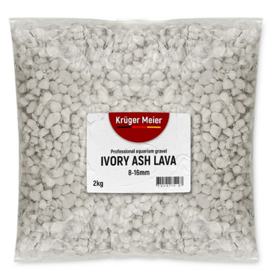 Kruger Meier Ivory Ash Lava 8-16 mm - Aquarium gravel 2kg