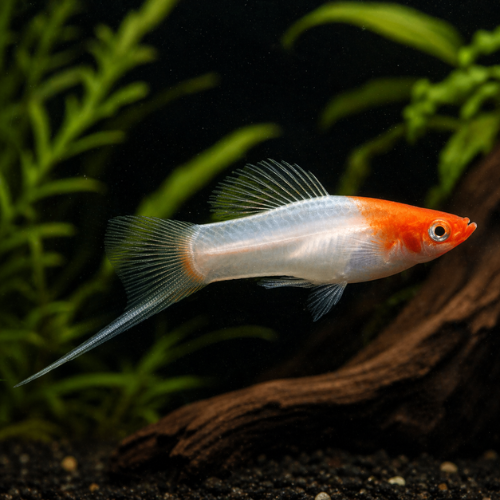 Swordtail koi albino