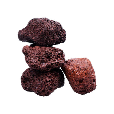 Red lava puzzle pieces Happet