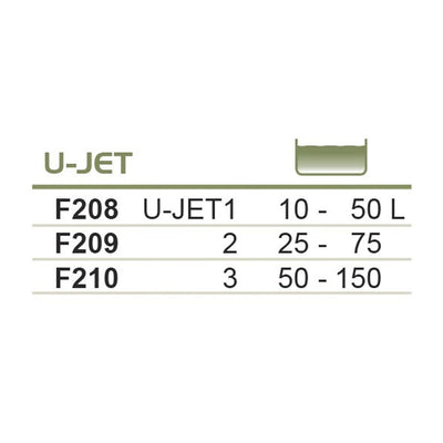 Sponge filter with suckers HAPPET U-JET 2