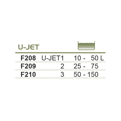 Sponge filter with suckers HAPPET U-JET 3